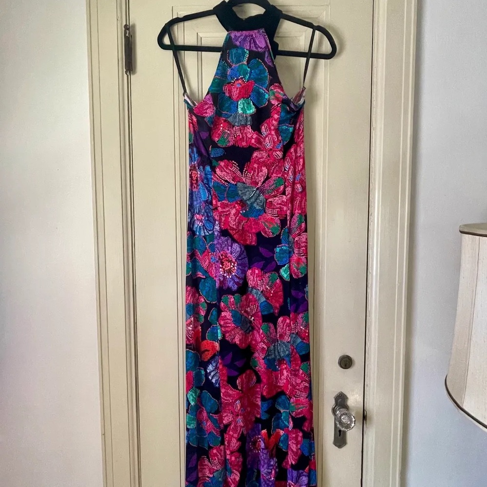Sleeveless Halter Bow Midi Dress
